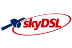 Internet rapide partout, disponible partout, logo skyDSL
